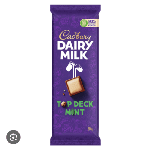 Cadbury Top Deck with Mint Chocolate 80g