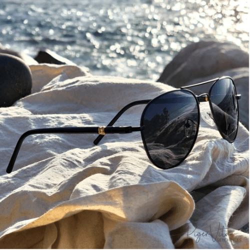 Jet Full Black Mirrored Polarized & UV Protection Sunglasses