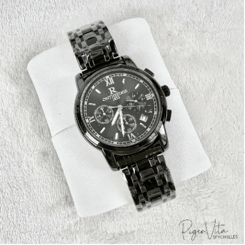 OnTheEdge Men's SS Black Colour, Roman Numerals