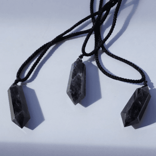 Amethyst Tower Natural Stone Necklace