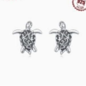 Turtle 925 Sterling Silver Earrings