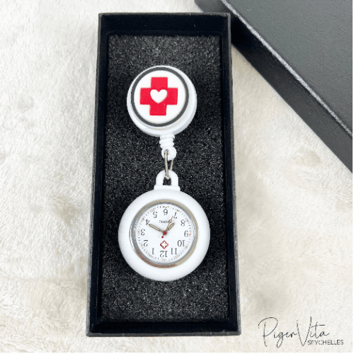 Nurse Fob Watch Heart in Cross