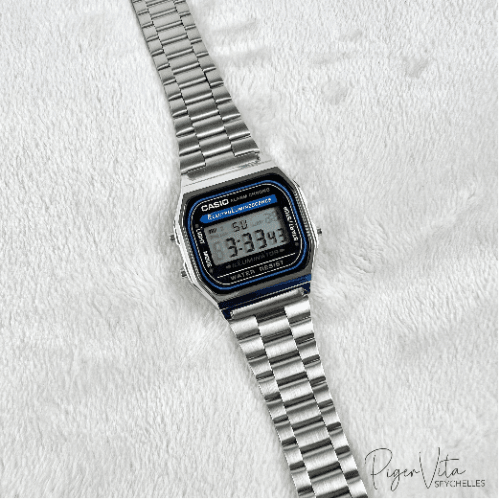 Caz Illuminator Blue Stainless Steel Watch