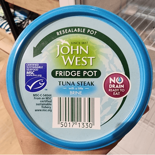 John West Fridge Pot Tuna Steak Brine (110g)