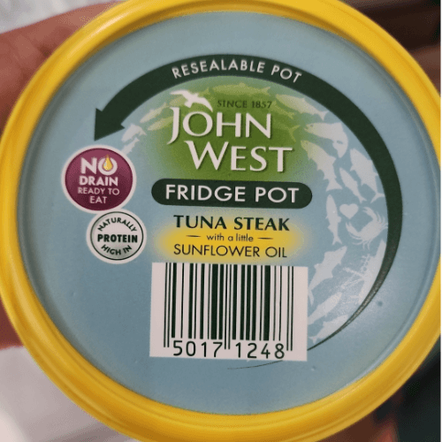 John West Fridge Pot Tuna Steak Sunflower Oil (110g)